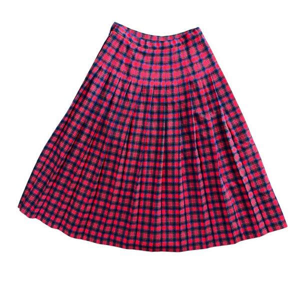 Vintage Pendleton Wool Skirt Size 10 Authentic MacDuff Tartan A-Line Pleated - Picture 1 of 7